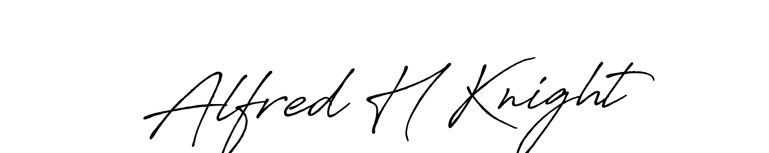 Also You can easily find your signature by using the search form. We will create Alfred H Knight name handwritten signature images for you free of cost using Antro_Vectra_Bolder sign style. Alfred H Knight signature style 7 images and pictures png