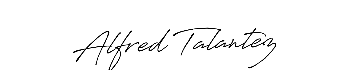 Create a beautiful signature design for name Alfred Talantez. With this signature (Antro_Vectra_Bolder) fonts, you can make a handwritten signature for free. Alfred Talantez signature style 7 images and pictures png