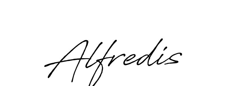 Make a beautiful signature design for name Alfredis. With this signature (Antro_Vectra_Bolder) style, you can create a handwritten signature for free. Alfredis signature style 7 images and pictures png