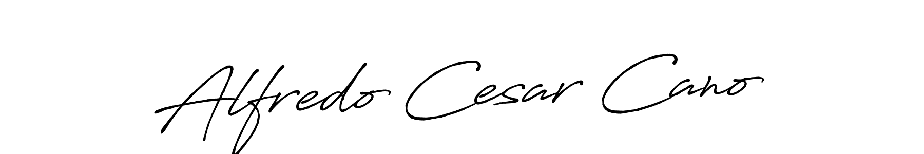 Antro_Vectra_Bolder is a professional signature style that is perfect for those who want to add a touch of class to their signature. It is also a great choice for those who want to make their signature more unique. Get Alfredo Cesar Cano name to fancy signature for free. Alfredo Cesar Cano signature style 7 images and pictures png