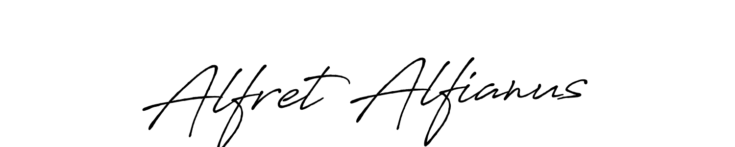 Once you've used our free online signature maker to create your best signature Antro_Vectra_Bolder style, it's time to enjoy all of the benefits that Alfret Alfianus name signing documents. Alfret Alfianus signature style 7 images and pictures png