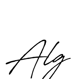 Similarly Antro_Vectra_Bolder is the best handwritten signature design. Signature creator online .You can use it as an online autograph creator for name Alg. Alg signature style 7 images and pictures png