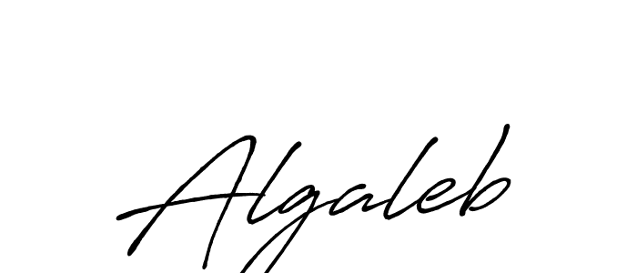 Also we have Algaleb name is the best signature style. Create professional handwritten signature collection using Antro_Vectra_Bolder autograph style. Algaleb signature style 7 images and pictures png