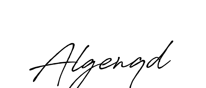 Make a beautiful signature design for name Algenqd. With this signature (Antro_Vectra_Bolder) style, you can create a handwritten signature for free. Algenqd signature style 7 images and pictures png