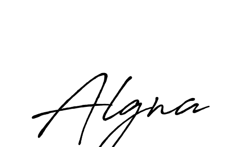 Use a signature maker to create a handwritten signature online. With this signature software, you can design (Antro_Vectra_Bolder) your own signature for name Algna. Algna signature style 7 images and pictures png