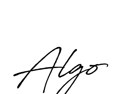 How to make Algo name signature. Use Antro_Vectra_Bolder style for creating short signs online. This is the latest handwritten sign. Algo signature style 7 images and pictures png