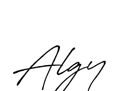 Algy stylish signature style. Best Handwritten Sign (Antro_Vectra_Bolder) for my name. Handwritten Signature Collection Ideas for my name Algy. Algy signature style 7 images and pictures png