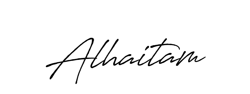 How to make Alhaitam signature? Antro_Vectra_Bolder is a professional autograph style. Create handwritten signature for Alhaitam name. Alhaitam signature style 7 images and pictures png