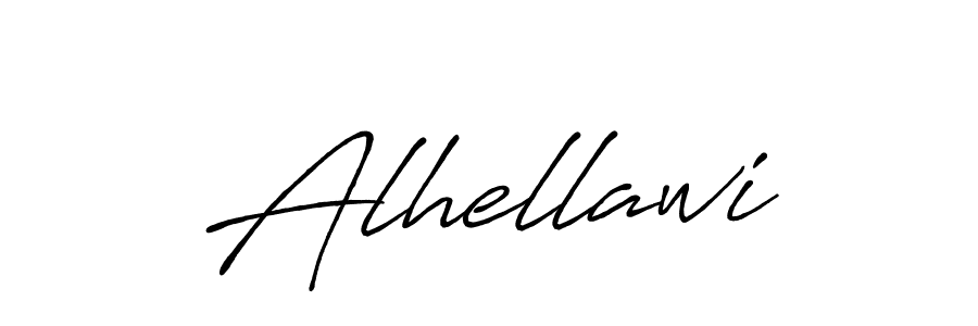 Design your own signature with our free online signature maker. With this signature software, you can create a handwritten (Antro_Vectra_Bolder) signature for name Alhellawi. Alhellawi signature style 7 images and pictures png