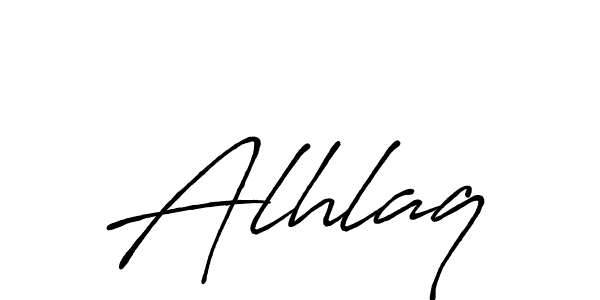 Alhlaq stylish signature style. Best Handwritten Sign (Antro_Vectra_Bolder) for my name. Handwritten Signature Collection Ideas for my name Alhlaq. Alhlaq signature style 7 images and pictures png
