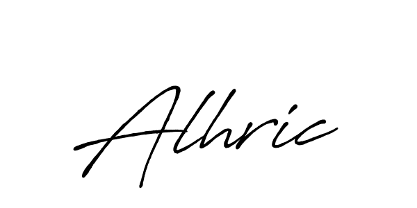 How to make Alhric name signature. Use Antro_Vectra_Bolder style for creating short signs online. This is the latest handwritten sign. Alhric signature style 7 images and pictures png