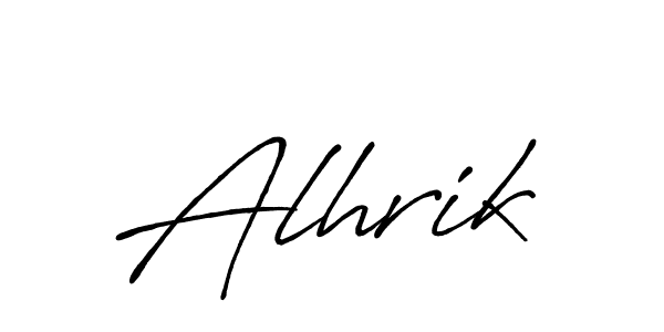 Antro_Vectra_Bolder is a professional signature style that is perfect for those who want to add a touch of class to their signature. It is also a great choice for those who want to make their signature more unique. Get Alhrik name to fancy signature for free. Alhrik signature style 7 images and pictures png