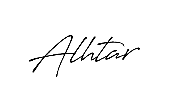 Create a beautiful signature design for name Alhtar. With this signature (Antro_Vectra_Bolder) fonts, you can make a handwritten signature for free. Alhtar signature style 7 images and pictures png