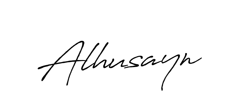 Design your own signature with our free online signature maker. With this signature software, you can create a handwritten (Antro_Vectra_Bolder) signature for name Alhusayn. Alhusayn signature style 7 images and pictures png