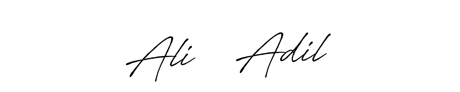 Create a beautiful signature design for name Ali ❤️ Adil. With this signature (Antro_Vectra_Bolder) fonts, you can make a handwritten signature for free. Ali ❤️ Adil signature style 7 images and pictures png