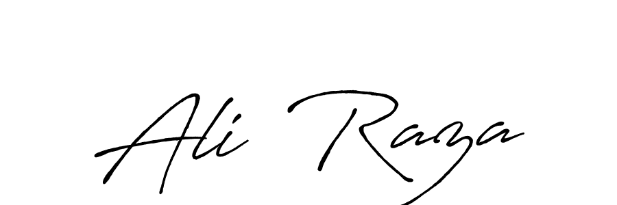 Make a beautiful signature design for name Ali  Raza. With this signature (Antro_Vectra_Bolder) style, you can create a handwritten signature for free. Ali  Raza signature style 7 images and pictures png