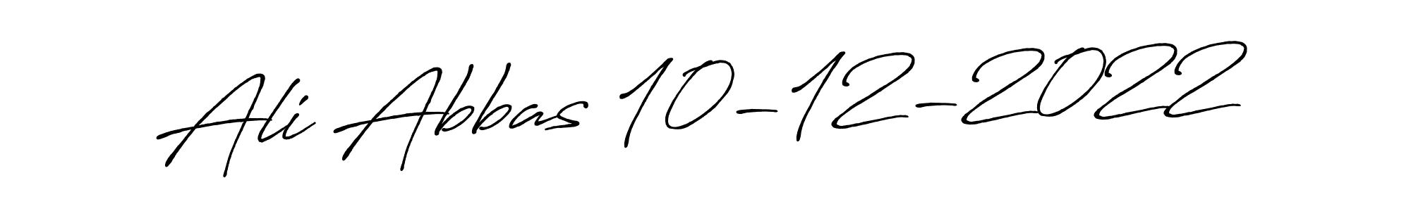 Design your own signature with our free online signature maker. With this signature software, you can create a handwritten (Antro_Vectra_Bolder) signature for name Ali Abbas 10-12-2022. Ali Abbas 10-12-2022 signature style 7 images and pictures png