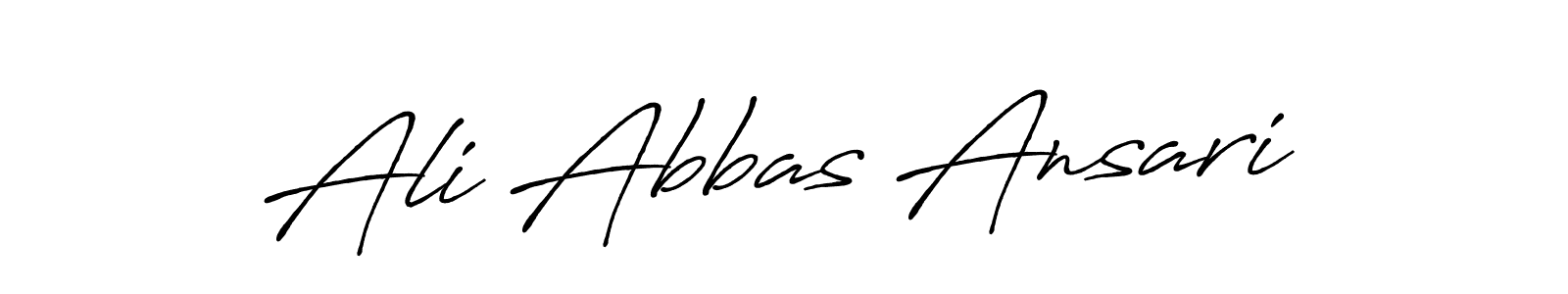 Also You can easily find your signature by using the search form. We will create Ali Abbas Ansari name handwritten signature images for you free of cost using Antro_Vectra_Bolder sign style. Ali Abbas Ansari signature style 7 images and pictures png
