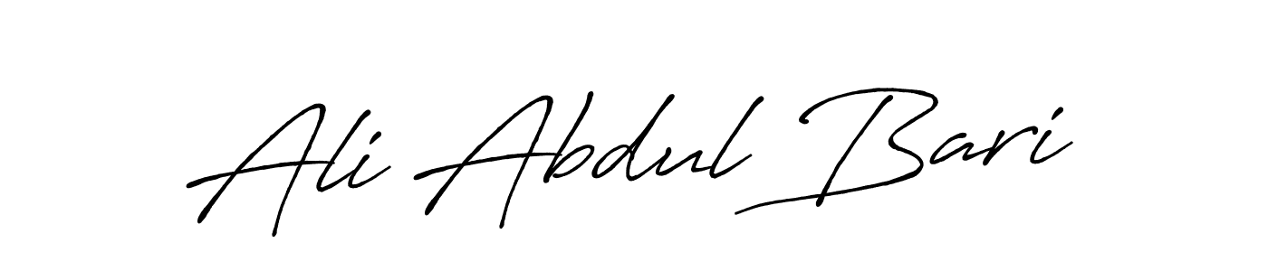 You should practise on your own different ways (Antro_Vectra_Bolder) to write your name (Ali Abdul Bari) in signature. don't let someone else do it for you. Ali Abdul Bari signature style 7 images and pictures png