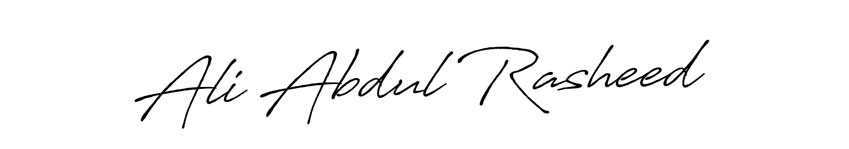 It looks lik you need a new signature style for name Ali Abdul Rasheed. Design unique handwritten (Antro_Vectra_Bolder) signature with our free signature maker in just a few clicks. Ali Abdul Rasheed signature style 7 images and pictures png