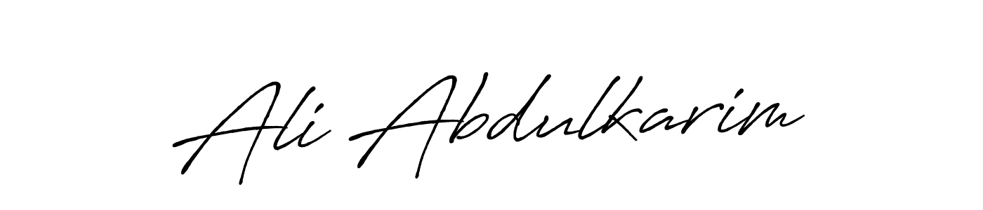 Ali Abdulkarim stylish signature style. Best Handwritten Sign (Antro_Vectra_Bolder) for my name. Handwritten Signature Collection Ideas for my name Ali Abdulkarim. Ali Abdulkarim signature style 7 images and pictures png