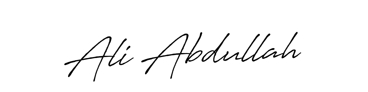 It looks lik you need a new signature style for name Ali Abdullah. Design unique handwritten (Antro_Vectra_Bolder) signature with our free signature maker in just a few clicks. Ali Abdullah signature style 7 images and pictures png