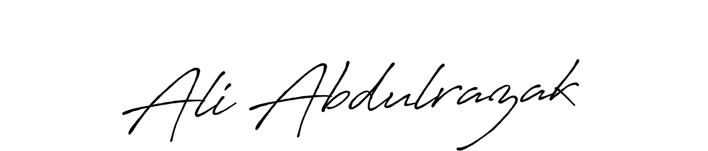 Ali Abdulrazak stylish signature style. Best Handwritten Sign (Antro_Vectra_Bolder) for my name. Handwritten Signature Collection Ideas for my name Ali Abdulrazak. Ali Abdulrazak signature style 7 images and pictures png