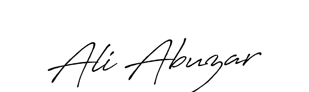 How to make Ali Abuzar signature? Antro_Vectra_Bolder is a professional autograph style. Create handwritten signature for Ali Abuzar name. Ali Abuzar signature style 7 images and pictures png