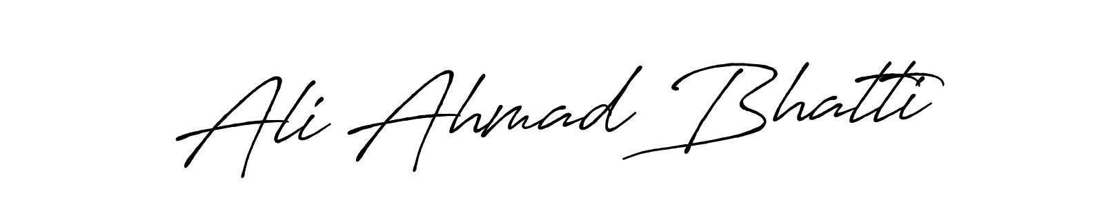 How to make Ali Ahmad Bhatti signature? Antro_Vectra_Bolder is a professional autograph style. Create handwritten signature for Ali Ahmad Bhatti name. Ali Ahmad Bhatti signature style 7 images and pictures png