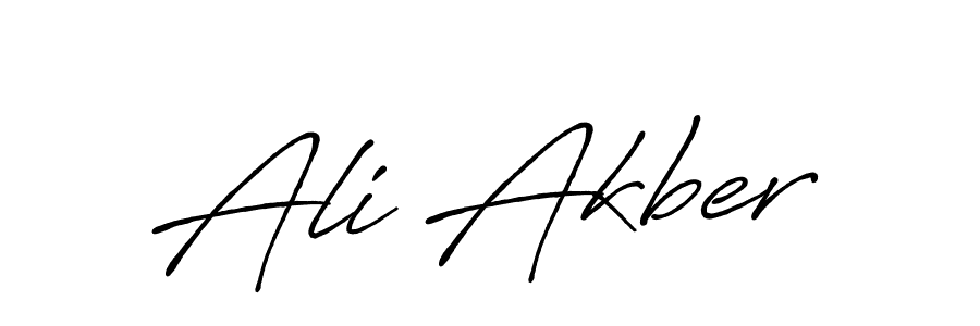 Make a beautiful signature design for name Ali Akber. With this signature (Antro_Vectra_Bolder) style, you can create a handwritten signature for free. Ali Akber signature style 7 images and pictures png