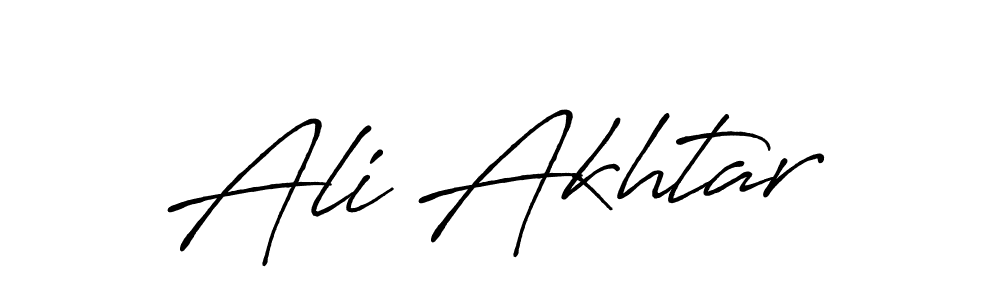 Create a beautiful signature design for name Ali Akhtar. With this signature (Antro_Vectra_Bolder) fonts, you can make a handwritten signature for free. Ali Akhtar signature style 7 images and pictures png