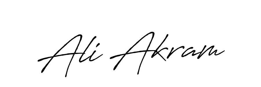 You should practise on your own different ways (Antro_Vectra_Bolder) to write your name (Ali Akram) in signature. don't let someone else do it for you. Ali Akram signature style 7 images and pictures png