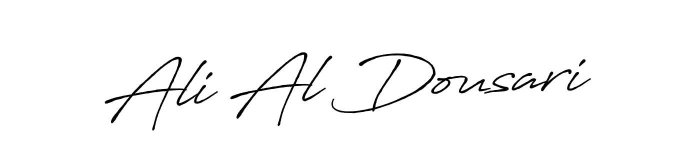 Make a beautiful signature design for name Ali Al Dousari. With this signature (Antro_Vectra_Bolder) style, you can create a handwritten signature for free. Ali Al Dousari signature style 7 images and pictures png