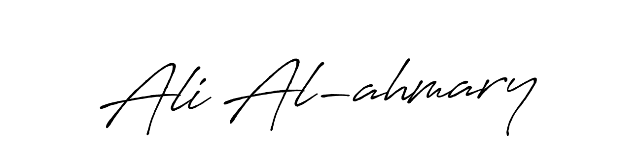 Also we have Ali Al-ahmary name is the best signature style. Create professional handwritten signature collection using Antro_Vectra_Bolder autograph style. Ali Al-ahmary signature style 7 images and pictures png