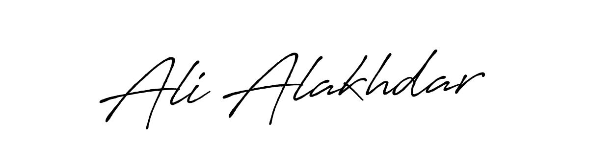 Also we have Ali Alakhdar name is the best signature style. Create professional handwritten signature collection using Antro_Vectra_Bolder autograph style. Ali Alakhdar signature style 7 images and pictures png