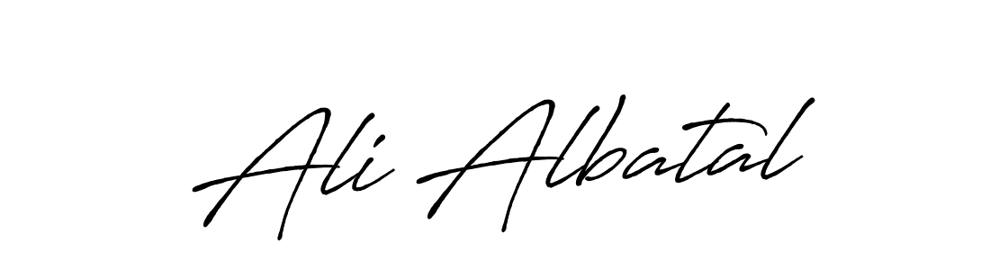 The best way (Antro_Vectra_Bolder) to make a short signature is to pick only two or three words in your name. The name Ali Albatal include a total of six letters. For converting this name. Ali Albatal signature style 7 images and pictures png