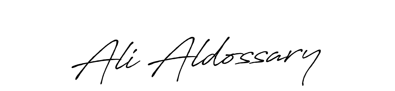 Ali Aldossary stylish signature style. Best Handwritten Sign (Antro_Vectra_Bolder) for my name. Handwritten Signature Collection Ideas for my name Ali Aldossary. Ali Aldossary signature style 7 images and pictures png