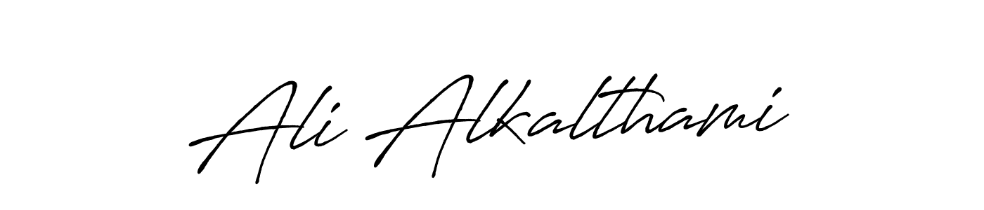 You should practise on your own different ways (Antro_Vectra_Bolder) to write your name (Ali Alkalthami) in signature. don't let someone else do it for you. Ali Alkalthami signature style 7 images and pictures png