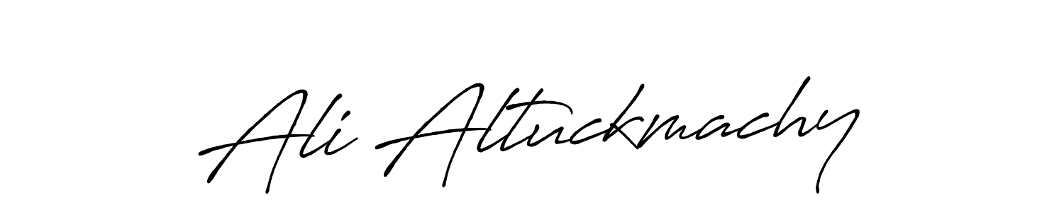 Design your own signature with our free online signature maker. With this signature software, you can create a handwritten (Antro_Vectra_Bolder) signature for name Ali Altuckmachy. Ali Altuckmachy signature style 7 images and pictures png
