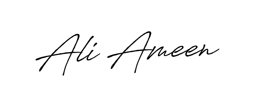 How to make Ali Ameen signature? Antro_Vectra_Bolder is a professional autograph style. Create handwritten signature for Ali Ameen name. Ali Ameen signature style 7 images and pictures png