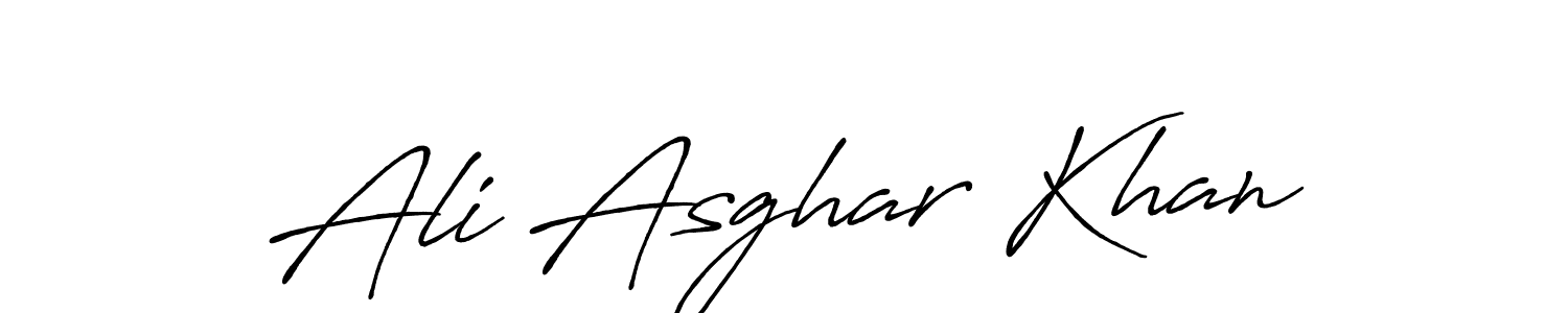 Use a signature maker to create a handwritten signature online. With this signature software, you can design (Antro_Vectra_Bolder) your own signature for name Ali Asghar Khan. Ali Asghar Khan signature style 7 images and pictures png