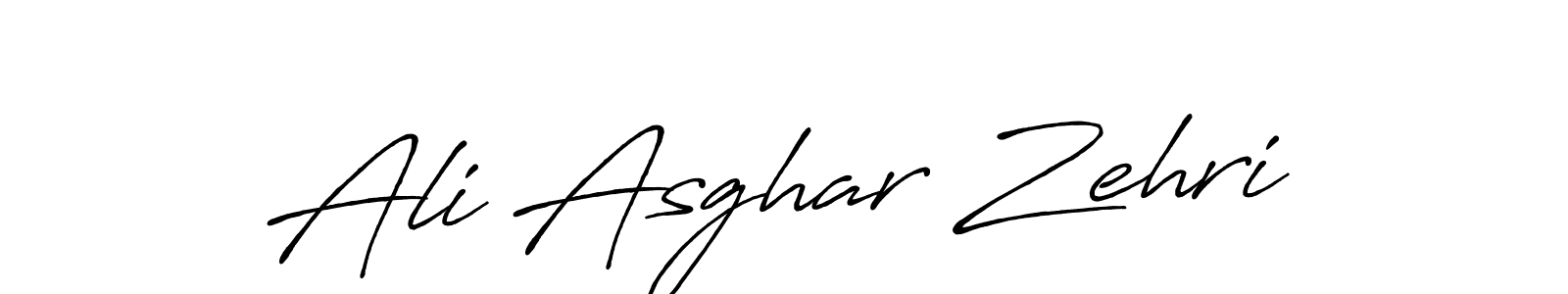 Ali Asghar Zehri stylish signature style. Best Handwritten Sign (Antro_Vectra_Bolder) for my name. Handwritten Signature Collection Ideas for my name Ali Asghar Zehri. Ali Asghar Zehri signature style 7 images and pictures png