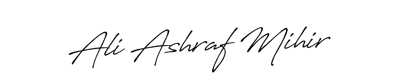 Similarly Antro_Vectra_Bolder is the best handwritten signature design. Signature creator online .You can use it as an online autograph creator for name Ali Ashraf Mihir. Ali Ashraf Mihir signature style 7 images and pictures png