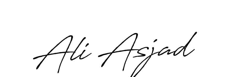 Ali Asjad stylish signature style. Best Handwritten Sign (Antro_Vectra_Bolder) for my name. Handwritten Signature Collection Ideas for my name Ali Asjad. Ali Asjad signature style 7 images and pictures png