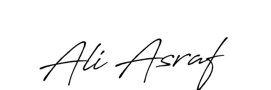 Create a beautiful signature design for name Ali Asraf. With this signature (Antro_Vectra_Bolder) fonts, you can make a handwritten signature for free. Ali Asraf signature style 7 images and pictures png