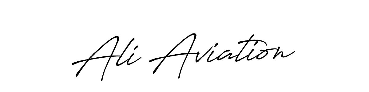 Design your own signature with our free online signature maker. With this signature software, you can create a handwritten (Antro_Vectra_Bolder) signature for name Ali Aviation. Ali Aviation signature style 7 images and pictures png