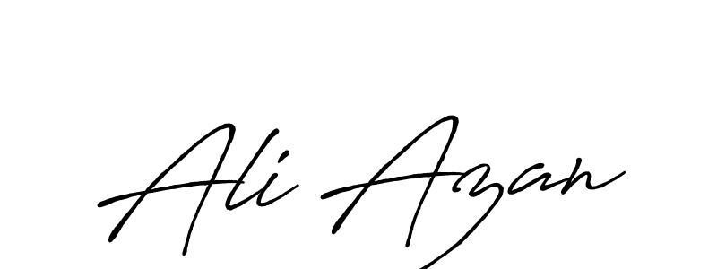 Ali Azan stylish signature style. Best Handwritten Sign (Antro_Vectra_Bolder) for my name. Handwritten Signature Collection Ideas for my name Ali Azan. Ali Azan signature style 7 images and pictures png