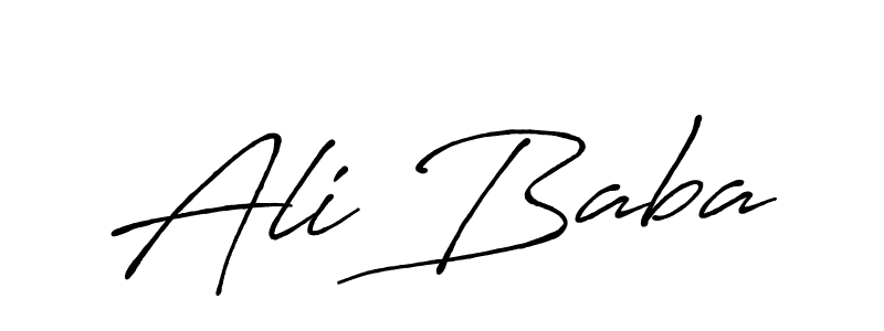 Design your own signature with our free online signature maker. With this signature software, you can create a handwritten (Antro_Vectra_Bolder) signature for name Ali Baba. Ali Baba signature style 7 images and pictures png