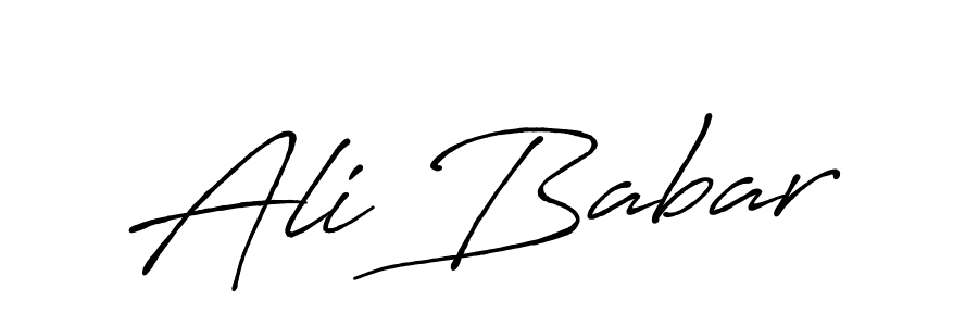 Create a beautiful signature design for name Ali Babar. With this signature (Antro_Vectra_Bolder) fonts, you can make a handwritten signature for free. Ali Babar signature style 7 images and pictures png