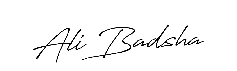 Use a signature maker to create a handwritten signature online. With this signature software, you can design (Antro_Vectra_Bolder) your own signature for name Ali Badsha. Ali Badsha signature style 7 images and pictures png